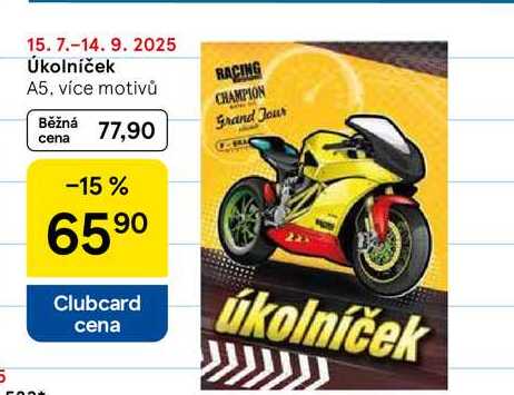Úkolníček A5, více motivů 