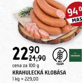 Krahulecká klobása 100g