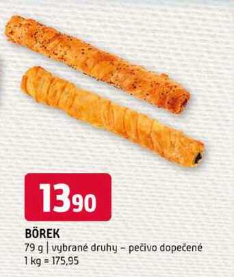 BÖREK 79 g vybrané druhy pečivo dopečené
