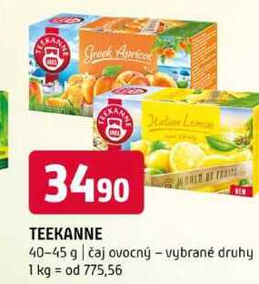 TEEKANNE 40-45 g čaj ovocný vybrané druhy 