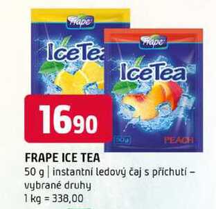 FRAPE ICE TEA PEACH 50 g instantní ledový čaj s příchutí vybrané druhy 