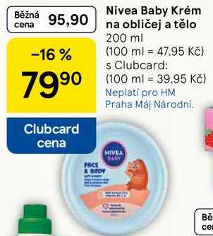 Nivea Baby Krém na obličej a tělo, 200 ml 