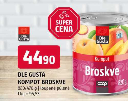 Kompot Broskve 820g 