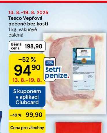 Tesco Vepřová pečeně bez kosti, 1 kg 