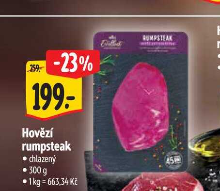   Hovězí rumpsteak  300 g