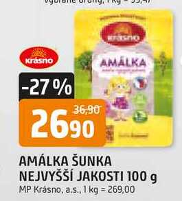 AMÁLKA ŠUNKA NEJVYŠŠÍ JAKOSTI 100 g