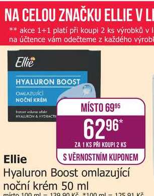 Ellie Hyaluron Boost omlazující noční krém 50 ml 