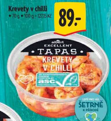 Krevety v chilli, 70 g