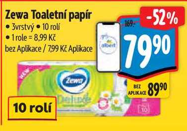 Zewa Toaletní papír, 10 rolí 