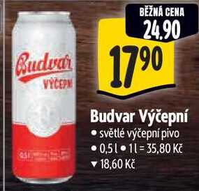 Budvar výčepní, 0,5 l