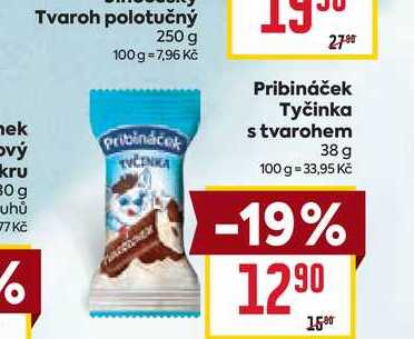 Pribináček Tyčinka s tvarohem 38 g 