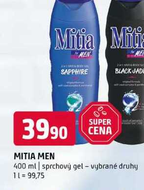 MITIA MEN 400 ml sprchový gel vybrané druhy 