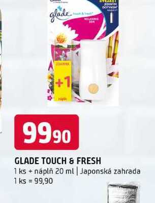 GLADE TOUCH & FRESH 1 ks + náplň 20 ml Japonská zahrada 