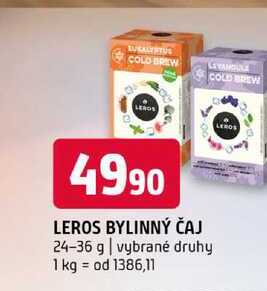 Leros bylinný čaj vybrané druhy