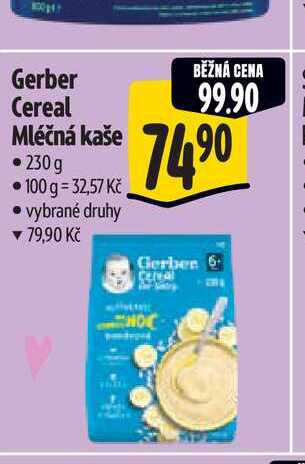 Gerber Cereal Mléčná kaše  230g 