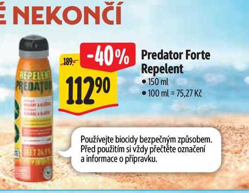   Predator Forte  Repelent  150 ml 