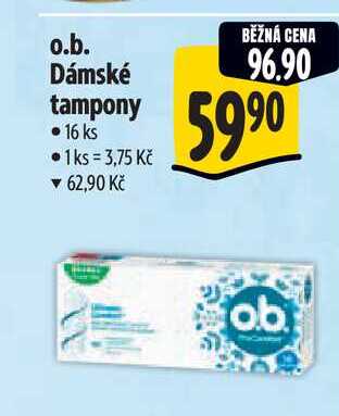 o.b. Dámské tampony 16 ks 