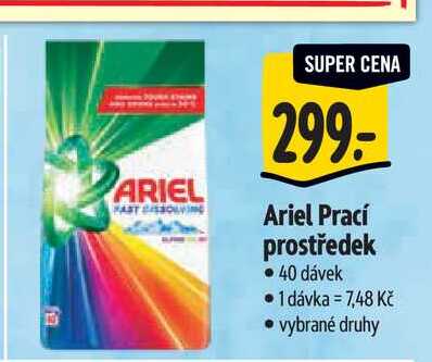  Ariel Prací prostředek 40 dávek 