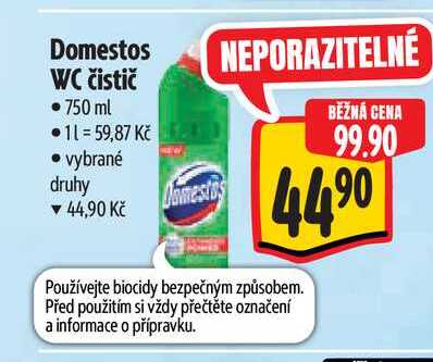 Domestos WC čistič   750 ml  