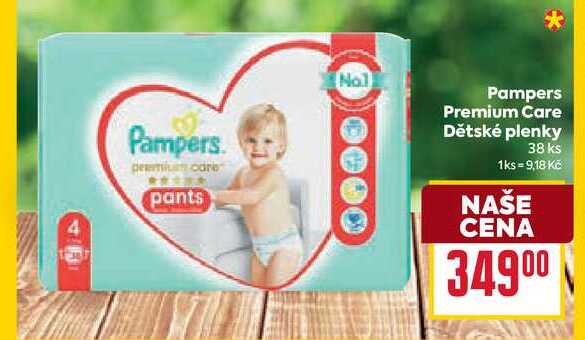 Pampers Premium Care Dětské plenky 38 ks 