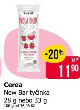 Cerea New Bar tyčinka 28 g 
