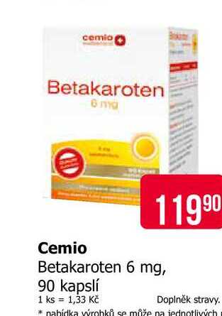 cemio Betakaroten 6 90 kapslí 