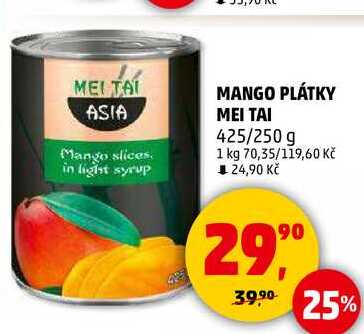 MANGO PLÁTKY ΜΕΙ ΤΑΙ, 425/250 g 