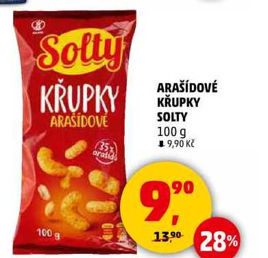 ARAŠÍDOVÉ KŘUPKY SOLTY, 100 g 