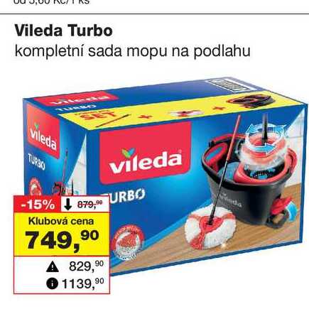 Vileda Turbo kompletní sada mopu na podlahu 