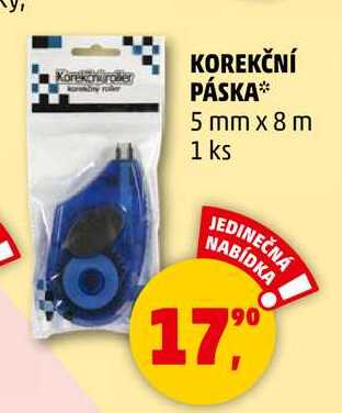 KOREKČNÍ PÁSKA 5 mm x 8 m, 1 ks