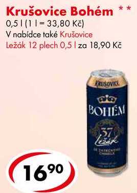 Krušovice Bohém, 0,5 l 