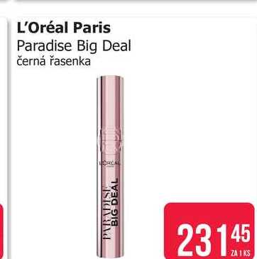 L'Oréal Paris Paradise Big Deal černá řasenka 