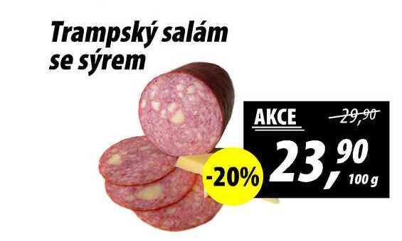 Trampský salám se sýrem, 100 g 