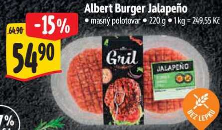 Albert Burger Jalapeño, 220 g