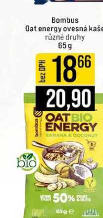 Bombus Oat energy ovesná kaše různé druhy 65g