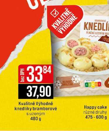 Kvalitně Výhodně knedlíky bramborové suzeným 480 g 