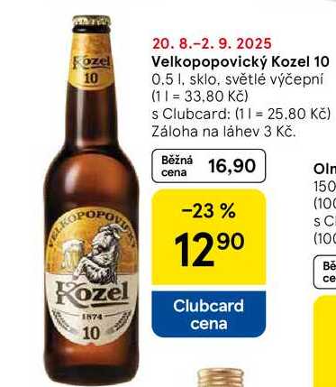 Velkopopovický Kozel 10, 0.5 l