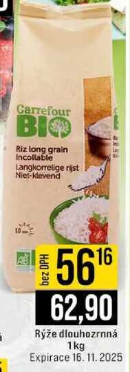Rýže dlouhozrnná 1kg 