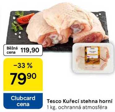 Tesco Kuřecí stehna horní, 1 kg 