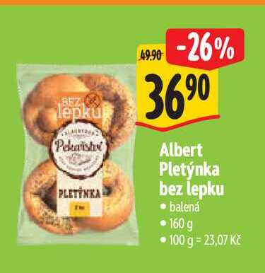  Albert Pletýnka bez lepku 160 g