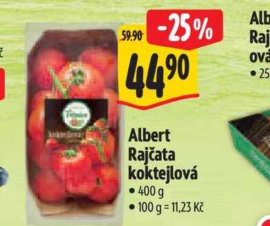   Albert Rajčata koktejlová  400 g 