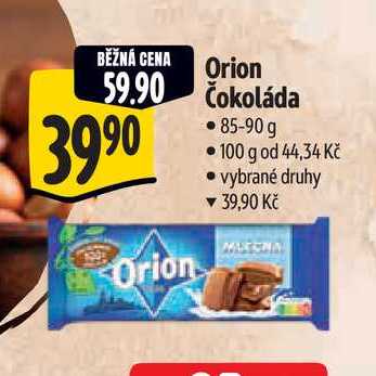  Orion  čokoláda  85-90 g