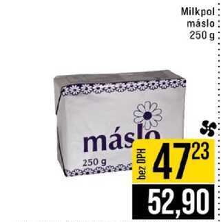 Milkpol máslo 250 g  v akci