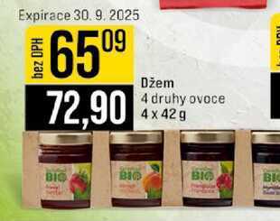 Džem 4 druhy ovoce 4 x 42 g 