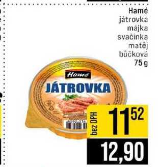 Hamé játrovka májka svačinka matēj bůčková 75g