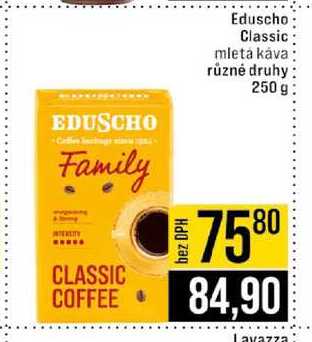 Eduscho Classic mleta káva různé druhy 250g