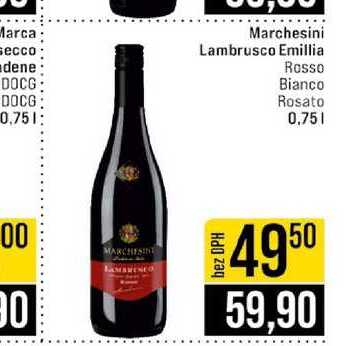 Marchesini Lambrusco Emillia Rosso Bianco Rosato 0,75l