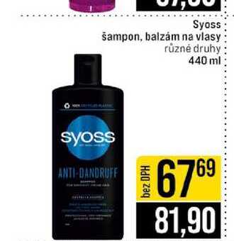 Syoss šampon, balzám na vlasy různé druhy 440 ml 