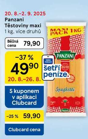 Panzani Těstoviny maxi, 1 kg