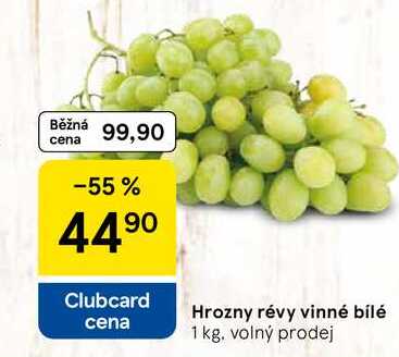 Hrozny révy vinné bílé, 1 kg